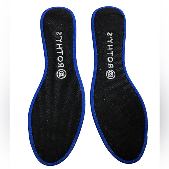 Rothy's Women's size 9.5 The Flat Rounded Toe Gray and Blue Cheetah Print Flats‎ - Picture 8 of 8